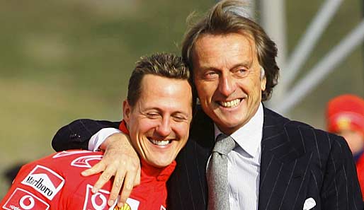 Michael Schumacher (l.) und Luca di Montezemolo verbindet eine enge Freundschaft