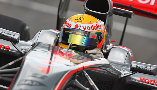 Lewis Hamilton fuhr im McLaren im Training konstant schnelle Zeiten
