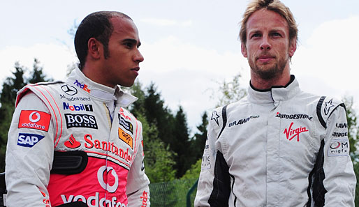 Lewis Hamilton fährt für McLaren-Mercedes, Jenson Button immerhin schon mit Mercedes-Motoren