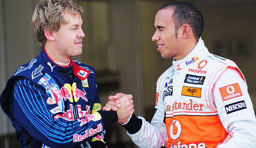 Sebastian Vettel und Lewis Hamilton starteten in Singapur beide aus Startreihe eins