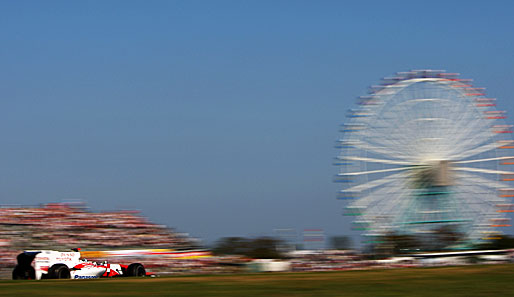 Toyota-Pilot Jarno Trulli fuhr beim Japan-GP in Suzuka auf den zweiten Platz