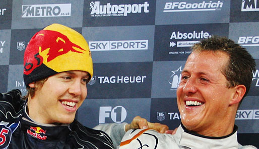 Beim Race of Champions traten Schumacher (r.) und Vettel gemeinsam für Team Germany an
