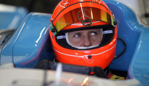 Positives Fazit nach drei Testtagen: Michael Schumacher im Cockpit des GP2-Boliden