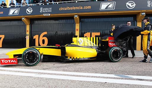 Gelbschwarze Power: Der neue Formel-1-Bolide von Renault hat sich optisch stark verändert