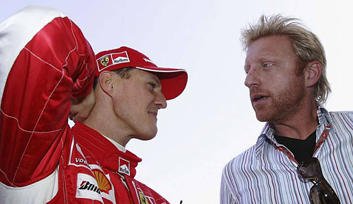Formel-1-Fan Boris Becker im kennt Michael Schumacher persönlich