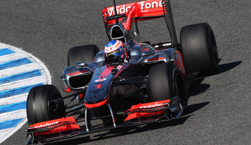 Jenson Button fuhr am letzten Testtag die beste Zeit aller Testtage in Jerez