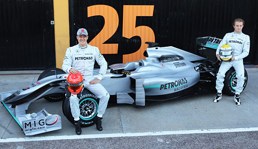 Nico Rosberg und Michael Schumacher bilden mit Mercedes ein komplett deutsches Formel-1-Team