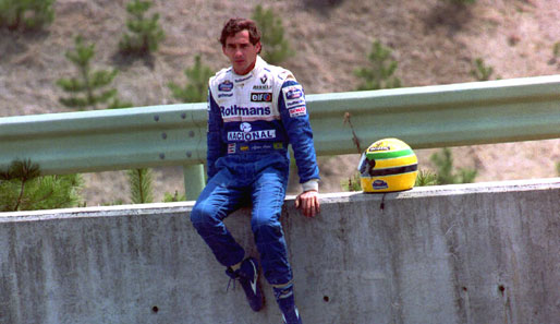 Ayrton Senna im April 1994 - zwei Wochen vor seinem tödlichen Unfall