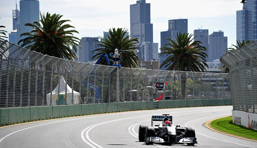 Michael Schumacher schob sich trotz technischer Probleme in Melbourne deutlich vor Rosberg