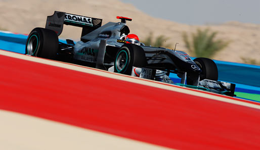 Für Michael Schumacher lief es beim Qualifying in Bahrain noch nicht nach Wunsch