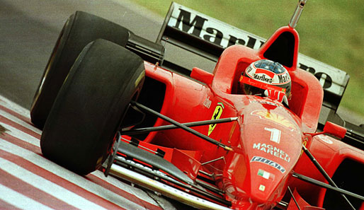 Michael Schumacher musste in seinem Ferrari 1996 insgesamt sieben Ausfälle hinnehmen
