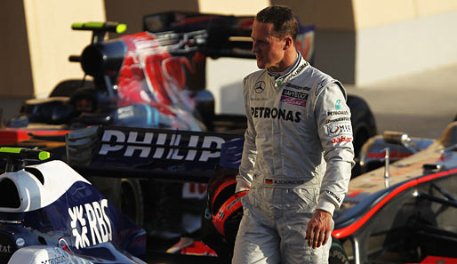 Michael Schumacher landete bei seinem Comeback-Rennen auf dem sechsten Platz