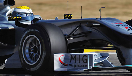 Nico Rosberg war im Training eine halbe Sekunde schneller als Mercedes-Kollege Schumacher