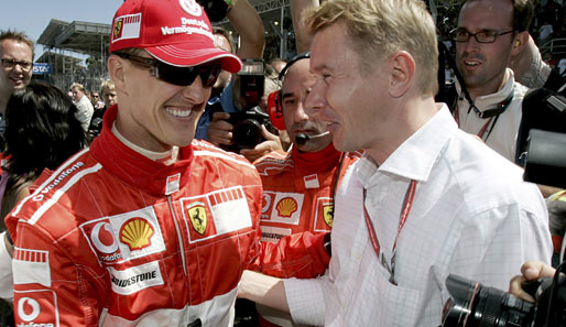 Mika Häkkinen und Michael Schumacher lieferten sich früher heiße Duelle