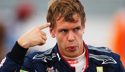 Sebastian Vettel zeigte seinem Red-Bull-Kollegen Mark Webber nach dem Unfall den Vogel
