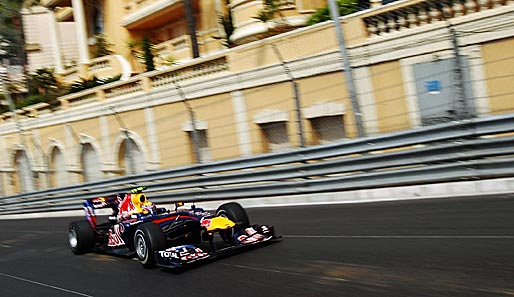Mark Webber startet beim Monaco-GP von der Pole Position