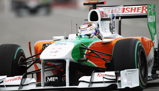 Adrian Sutil sitzt seit 2008 in einem Force-India-Boliden