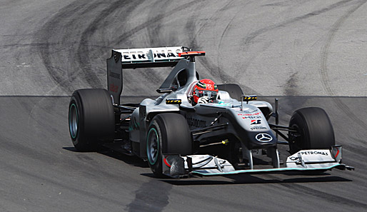 Auch in den Qualifikations-Duellen mit Nico Rosberg war Michael Schumacher meistens langsamer