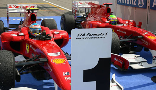 Fernando Alonso (l.) hat zum zweiten Mal in dieser Saison ein Rennen gewonnen