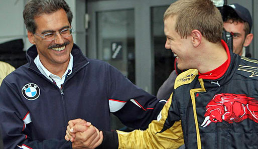 Sebastian Vettel und Mario Theissen kennen sich schon seit fast zehn Jahren