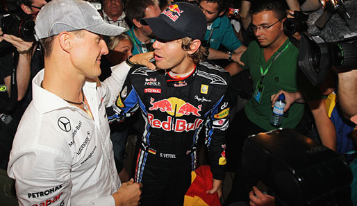 Sebastian Vettel ist jüngster, Michael Schumacher fünftjüngster Weltmeister aller Zeiten
