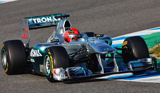 Michael Schumacher fuhr seine schnelleste Zeit auf den superweichen Reifen