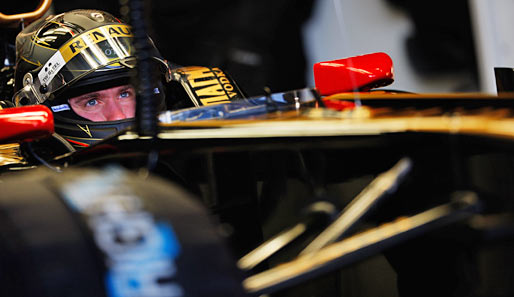 Nick Heidfeld fuhr an seinem ersten Teattag im Renault gleich Bestzeit