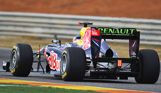 Sebastian Vettel fuhr im neuen RB7 die schnellste Testrunde
