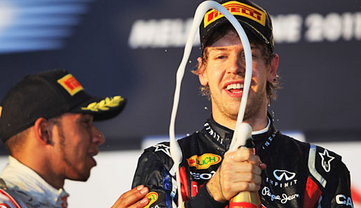 Sebastian Vettel gab sich nach dem Sieg beim Australien-GP seinen Gefühlen hin