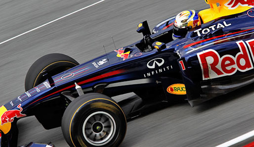 Sebastian Vettel startet beim Malaysia-GP von der Pole-Position ins Rennen