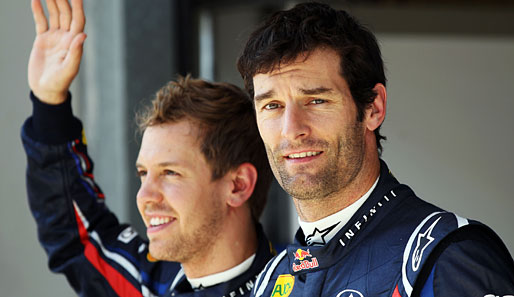 Will seinen Teamkollegen Sebastian Vettel in Barcelona angreifen: Mark Webber (r.)