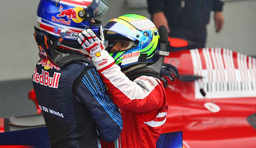 Mark Webber und Felipe Massa sehen bei Red Bull und Ferrari ziemlich alt aus
