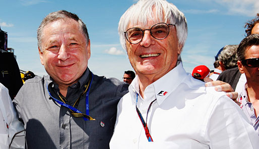 Jean Todt (l.) und Bernie Ecclestone haben im Motorenstreit einen Kompromiss gefunden