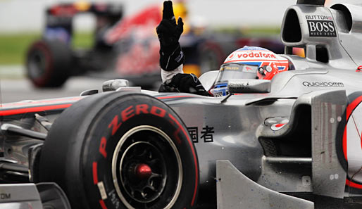 Jenson Button fing beim Kanada-GP Sebastian Vettel in der letzten Runde noch ab und gewann