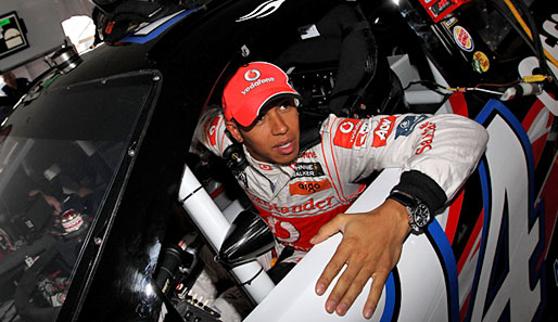 Lewis Hamilton tauschte sein Formel-1-Auto gegen einen NASCAR-Boliden