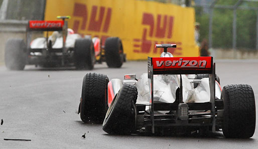 Lewis Hamilton schied in Kanada nach einer Kollision mit Jenson Button aus