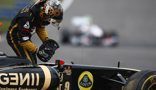 Beim Deutschland-GP am Nürburgring schied Nick Heidfeld nach einem Unfall aus