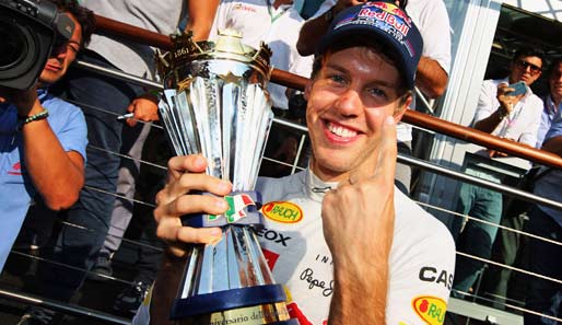 Die Formel-1-Welt liegt ihm zu Füßen: Sebastian Vettel siegte auch in Monza überlegen