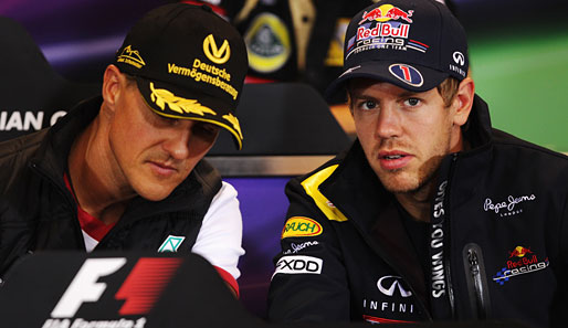 Sebastian Vettel hat im Rückblick auf Monza Lob und Kritik für Michael Schumacher verteilt