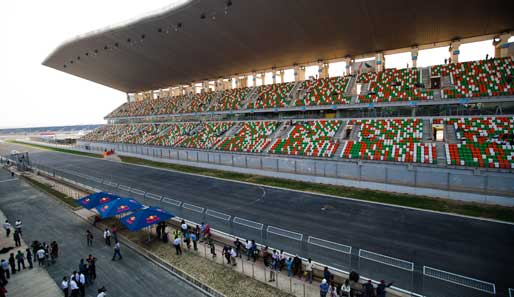 Der Formel-1-Zirkus feiert seine Premiere beim GP in Indien
