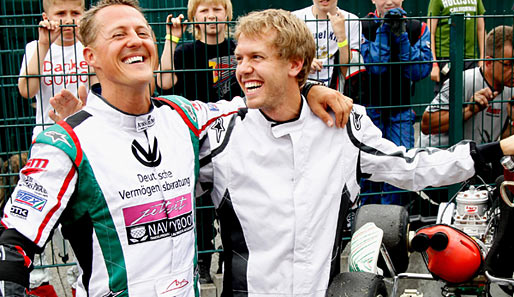 Michael Schumacher ist erst mit den Jahren so gelassen geworden wie Sebastian Vettel