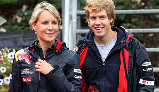Die Frau an Sebastian Vettels Seite: PR-Beraterin Britta Roeske