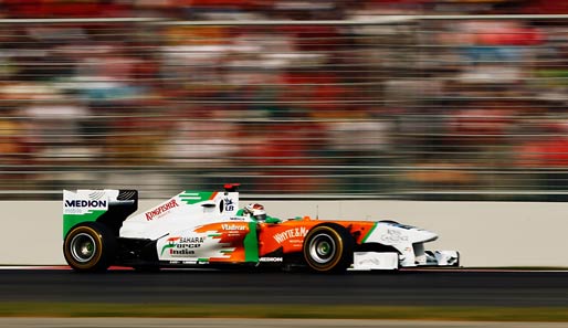 Ob Adrian Sutil in der nächsten Saison noch für Force India steht, ist weiter ungewiss