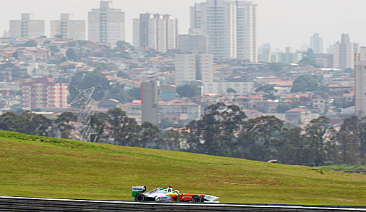 Empfehlungsschreiben beim Saisonfinale: Adrian Sutil landete in Sao Paulo auf Platz sechs