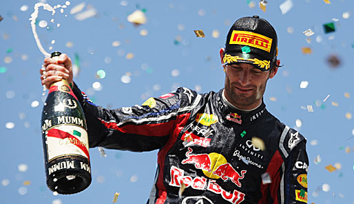 Mark Webber konnte - mehr oder weniger aus eigener Kraft - in Sao Paulo an Vettel vorbeiziehen