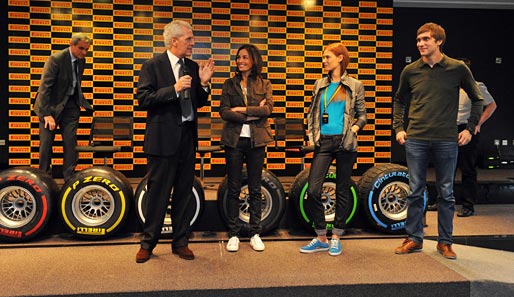Pirelli-Boss Marco Tronchetti Provera präsentierte in Abu Dhabi die neuen Reifen