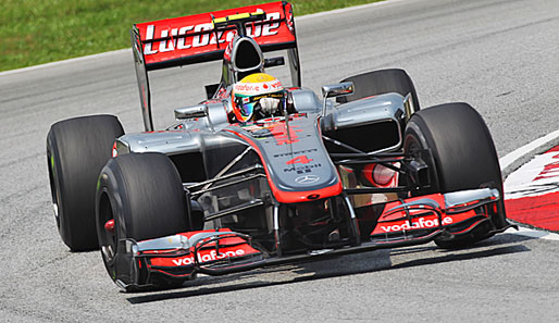 Lewis Hamilton fuhr im Training zum Malaysia-GP Bestzeit vor Michael Schumacher