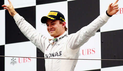 Nico Rosberg ließ sich nach seinem starken Auftritt in China feiern