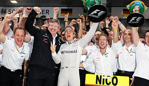 Nico Rosberg feierte seinen ersten GP-Sieg eigentlich viel zu spät
