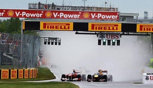 Der Kanada-GP 2011 war stark von Regen beeinflusst